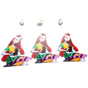 NWOT The Nightmare Before Christmas Ornaments Set of 6 Wooden‎ Ornaments